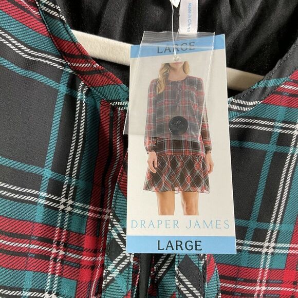Draper James Rosanne Shift Dress in Georgia Plaid Belle Meade, NWT, Large - Picture 10 of 16